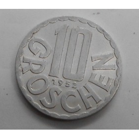 AUSTRIA 10 Groschen 1952