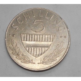 AUSTRIA 5 Schilling 1968...