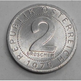 AUSTRIA 2 Groschen 1976