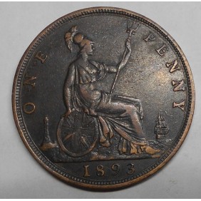 GREAT BRITAIN 1 Penny 1893