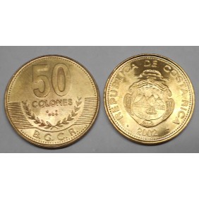 COSTA RICA 50 Colones 2002