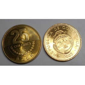 COSTA RICA 25 Colones 2003