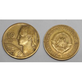 YUGOSLAVIA 10 Dinara 1955
