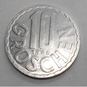 AUSTRIA 10 Groschen 1986