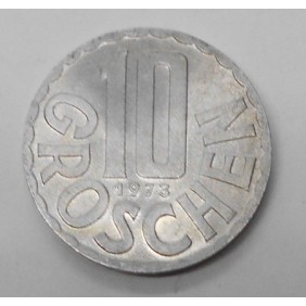 AUSTRIA 10 Groschen 1973