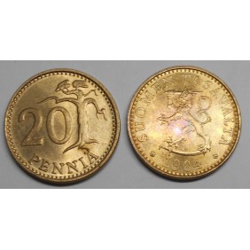FINLAND 20 Pennia 1984