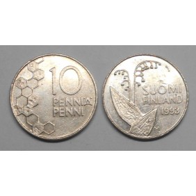 FINLAND 10 Pennia 1993
