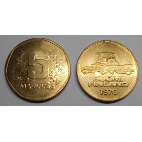 FINLAND 5 Markkaa 1976