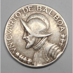 PANAMA 1/4 Balboa 1930 AG