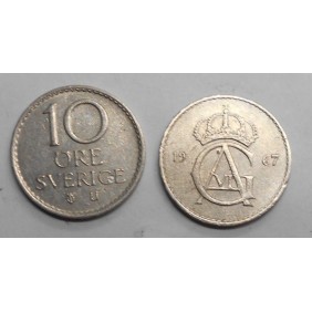 SWEDEN 10 Ore 1967