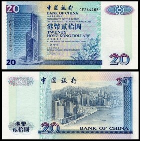 HONG KONG 20 Dollars 2000