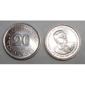 MAURITIUS 20 Cents 1999