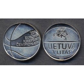 LITHUANIA 1 Litas 2011...