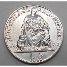 VATICANO 5 Lire 1948