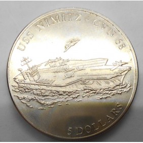 LIBERIA 5 Dollars 2001 USS...