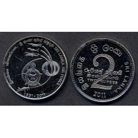 SRI LANKA 2 Rupees 2011 60°...