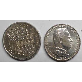 MONACO 1/2 Franc 1982...