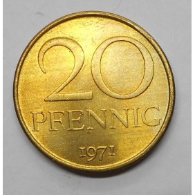 DDR 20 Pfennig 1971 UNC