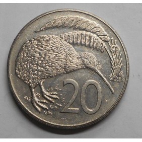 NEW ZEALAND 20 Cents 1977