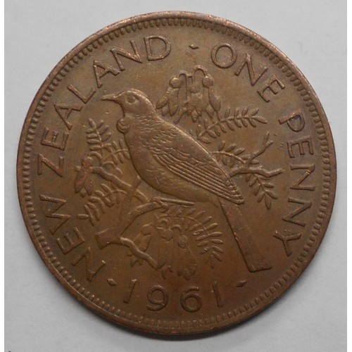 NEW ZEALAND 1 Penny 1961
