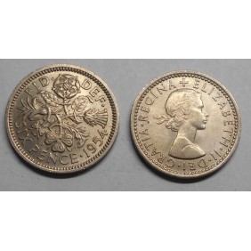 GREAT BRITAIN 6 Pence 1954