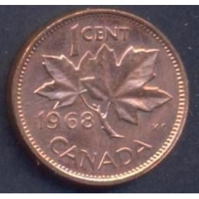 CANADA 1 Cent 1968