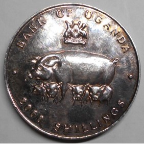 UGANDA 2000 Shillings 1995...