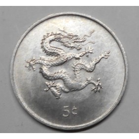 LIBERIA 5 Cents 2000 Dragon