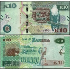 ZAMBIA 10 Kwacha 2018