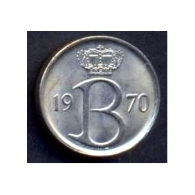 BELGIUM 25 Centimes 1970...
