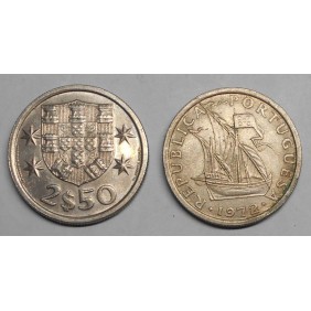 PORTUGAL 2 1/2 Escudos 1972