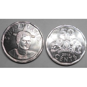SWAZILAND 50 Cents 2015