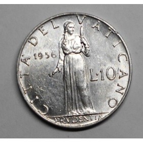 VATICANO 10 Lire 1956