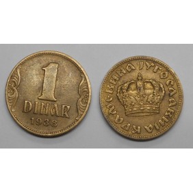 YUGOSLAVIA 1 Dinar 1938