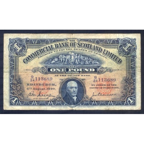 SCOTLAND 1 Pound 1940