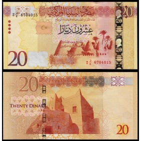 LIBYA 20 Dinars 2016