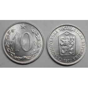 CZECHOSLOVAKIA 10 Haleru 1970