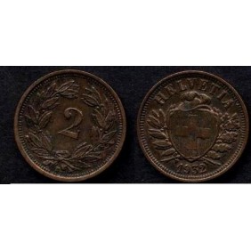 SWITZERLAND 2 Rappen 1932