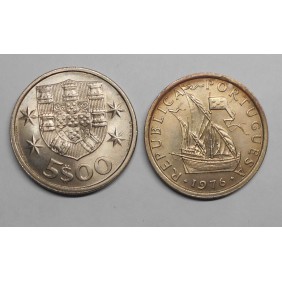 PORTUGAL 5 Escudos 1976