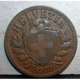 SWITZERLAND 2 Rappen 1909