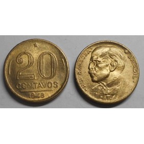 BRAZIL 20 Centavos 1948 R....