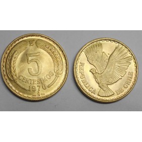 CHILE 5 Centesimos 1970