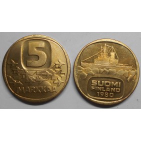 FINLAND 5 Markkaa 1980