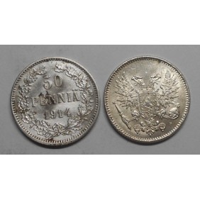 FINLAND 50 Pennia 1914 AG
