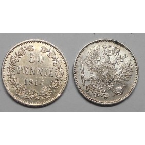 FINLAND 50 Pennia 1914 AG