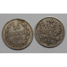 FINLAND 50 Pennia 1911 AG