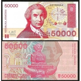 CROATIA 50.000 Dinara 1993