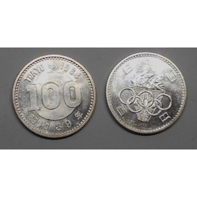 JAPAN 100 Yen 1964 AG...