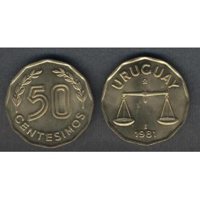 URUGUAY 50 Centesimos 1981