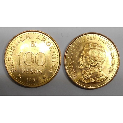 ARGENTINA 100 Pesos 1981...